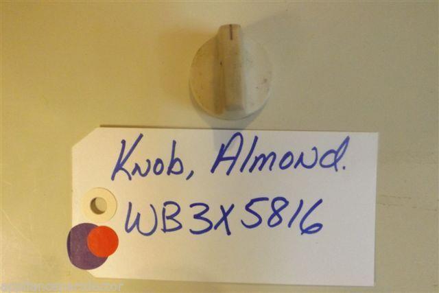 GE STOVE WB3X5816 Knob Almond USED PART GE STOVE WB3X5816 Knob Almond USED PART